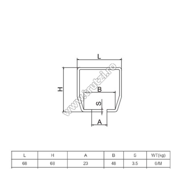 6140902 GR. 3,5 mm, ilgis 5,8 mln., 500 kg, 80 x 80 - Image 2