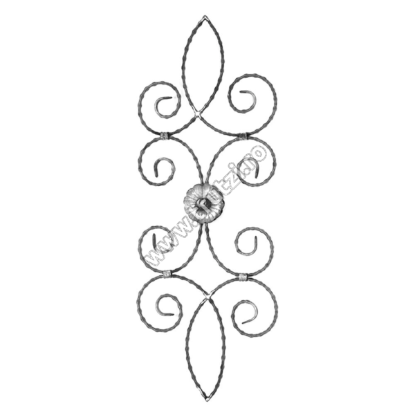 13074 KALSTOJŲ PLOKŠČIŲ SEKTA. 12X5MM SPAUSDINTAS, AŠ 800MM, P 290MM