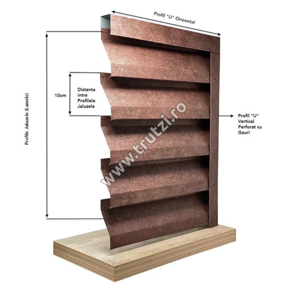 2932462  U-PROFILIS V-MAT KONSTRUKCIJA, RAL 8017 RUDAS - Image 3