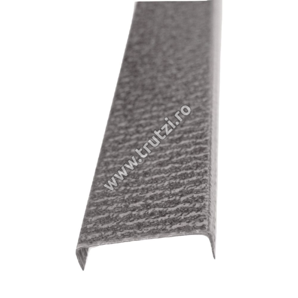 2932012 U PROFILIS ŽALIUZIŲ TIPO TVORAI ​​0,8X2000MM ANTIKINĖ PILKA