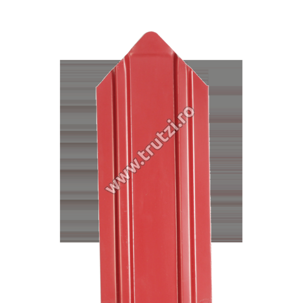 2931315 RAUDONOS ŠLEPEČĖS RAL 3011 H 1500 L 100 GR. VIENOJE PUSĖJE DAŽYTA 0,45 MM